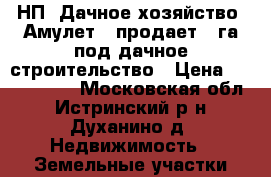 НП  Дачное хозяйство «Амулет», продает 1 га под дачное строительство › Цена ­ 6 000 000 - Московская обл., Истринский р-н, Духанино д. Недвижимость » Земельные участки продажа   